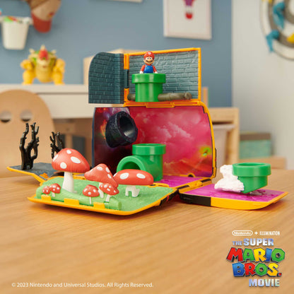 Super Mario Movie playset Mini Van con personaggi 4 cm