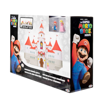 Super Mario Movie Deluxe playset castello di Peach con personaggi 4 cm