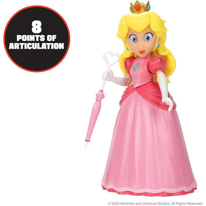 Super Mario Movie action figures 13 cm con accessorio - Peach