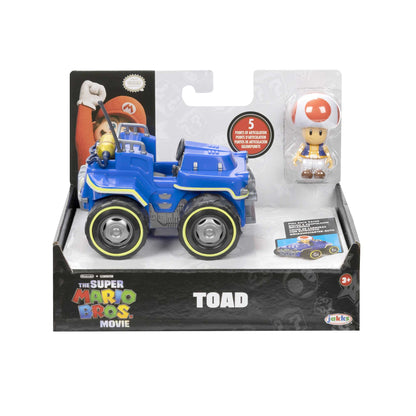 Super Mario Movie personaggi 6 cm con Kart - Toad