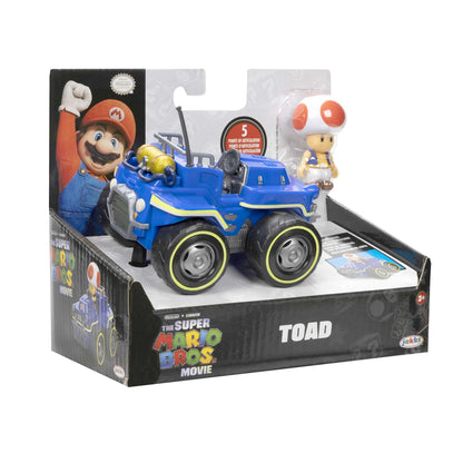 Super Mario Movie personaggi 6 cm con Kart - Toad