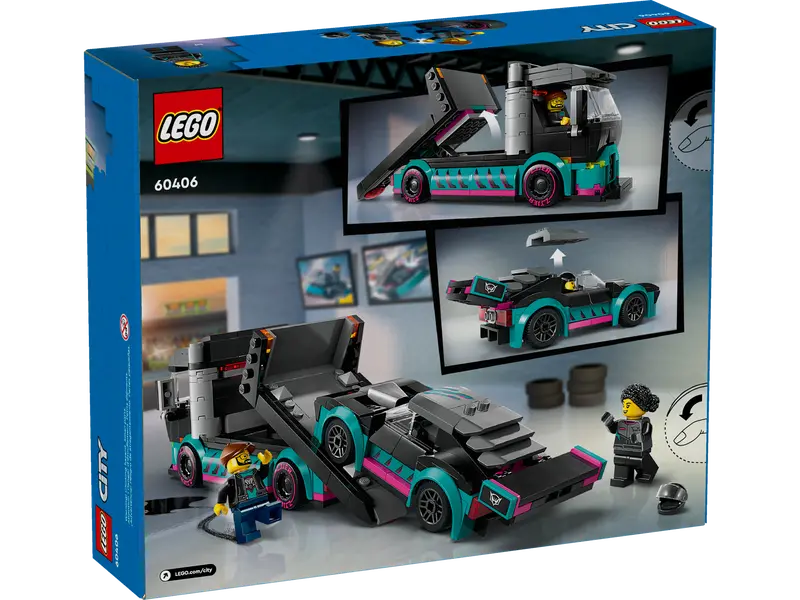 Lego City Auto Da Corsa E Trasportatore