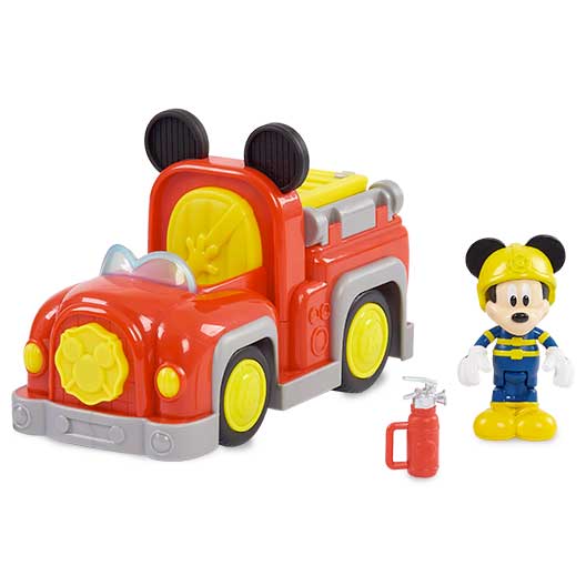 Mickey -  Veicolo con Personaggio Pompiere