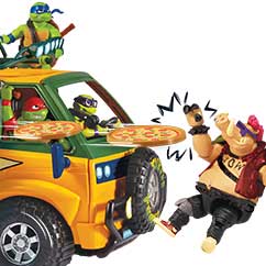 Tartarughe Ninja - Turtles Veicolo Lancia Pizze