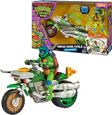 Tartarughe Ninja - Turtles Veicoli Con Personaggio Drive 'N Kick Cycle Leonardo