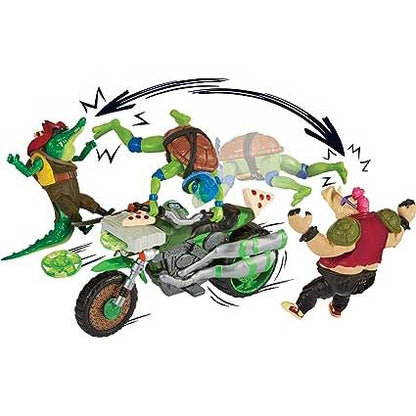 Tartarughe Ninja - Turtles Veicoli Con Personaggio Drive 'N Kick Cycle Leonardo