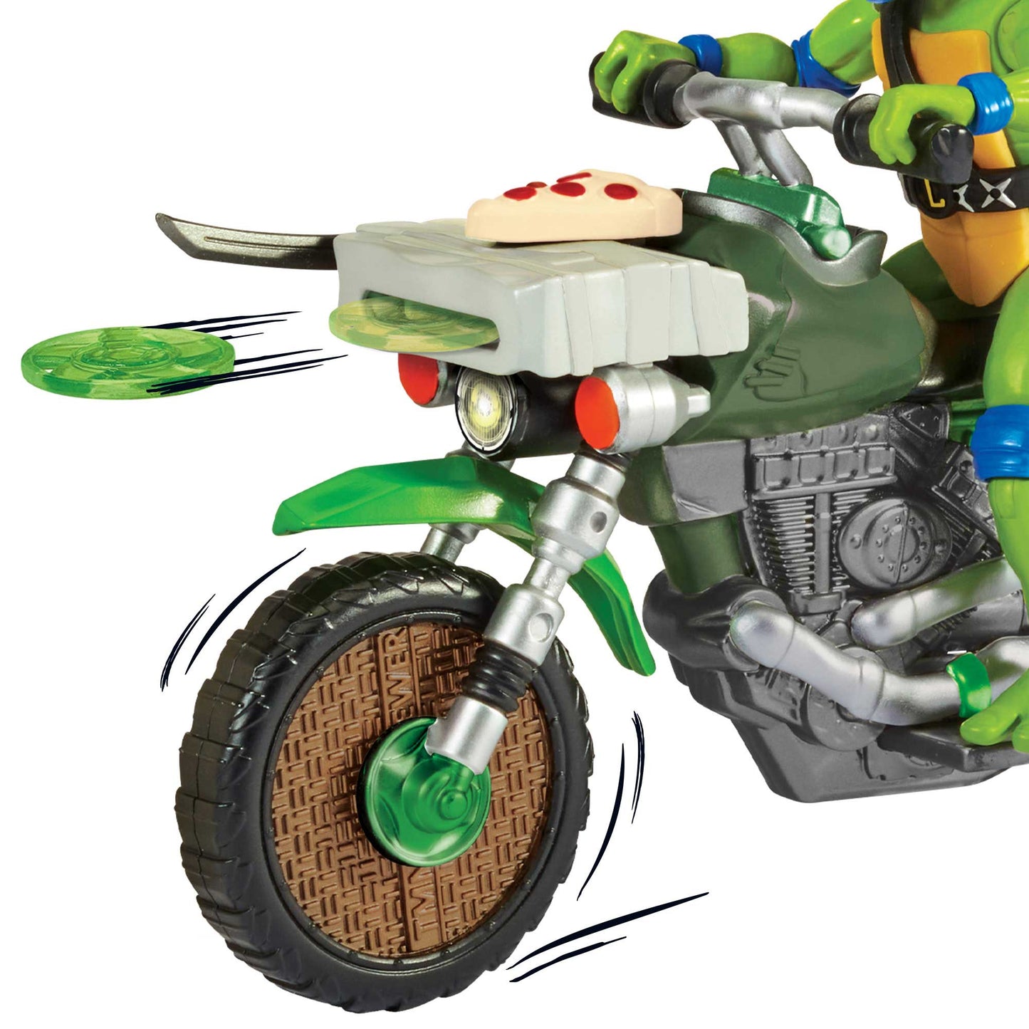 Tartarughe Ninja - Turtles Veicoli Con Personaggio Drive 'N Kick Cycle Leonardo
